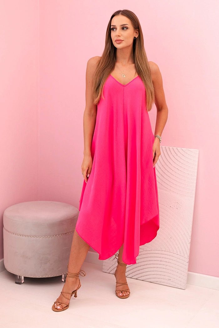 Women's dress with straps IT - 73 / – Pink цвет / color | Lexline Fashion