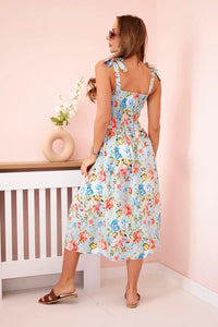 Women's floral dress ART23747 - 1 / – Blue цвет / color | Lexline Fashion