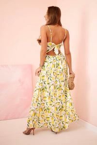 Women's maxi dress with straps ART21982 / – Ecru цвет / color | Lexline Fashion