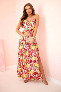 Women's maxi dress with straps ART21982 / – Red цвет / color | Lexline Fashion