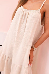 Women's muslin dress with straps T - 70 / – Beige цвет / color | Lexline Fashion