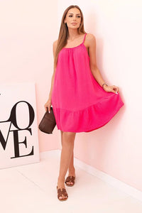 Women's muslin dress with straps T - 70 / – Pink цвет / color | Lexline Fashion