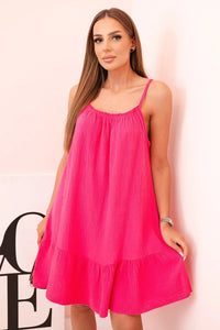 Women's muslin dress with straps T - 70 / – Pink цвет / color | Lexline Fashion