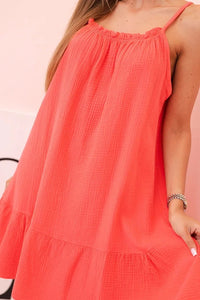 Women's muslin dress with straps T - 70 / – Raspberry цвет / color | Lexline Fashion