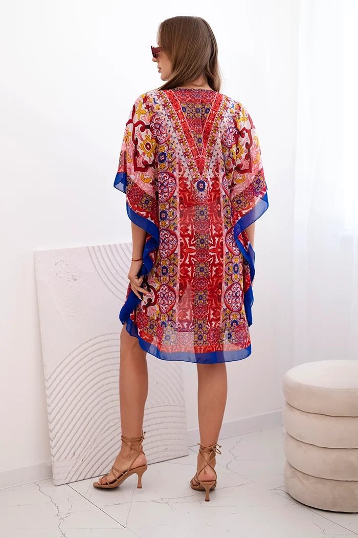 Women's poncho 183 / – Burgundy цвет / color | Lexline Fashion
