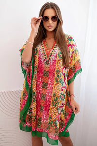 Women's poncho 183 / – Green цвет / color | Lexline Fashion