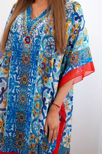 Women's poncho 183 / – Jeans цвет / color | Lexline Fashion