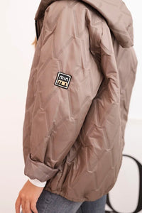 Women's quilted jacket with a hood 5680 / – Fango цвет / color | Lexline Fashion