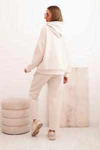 Women's set hoodie with pants and belt 7619 / – Brown цвет / color | Lexline Fashion