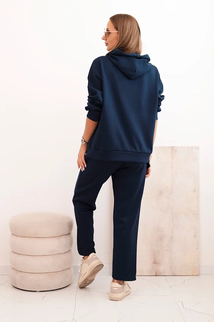 Women's set hoodie with pants and belt 7619 / – Brown цвет / color | Lexline Fashion