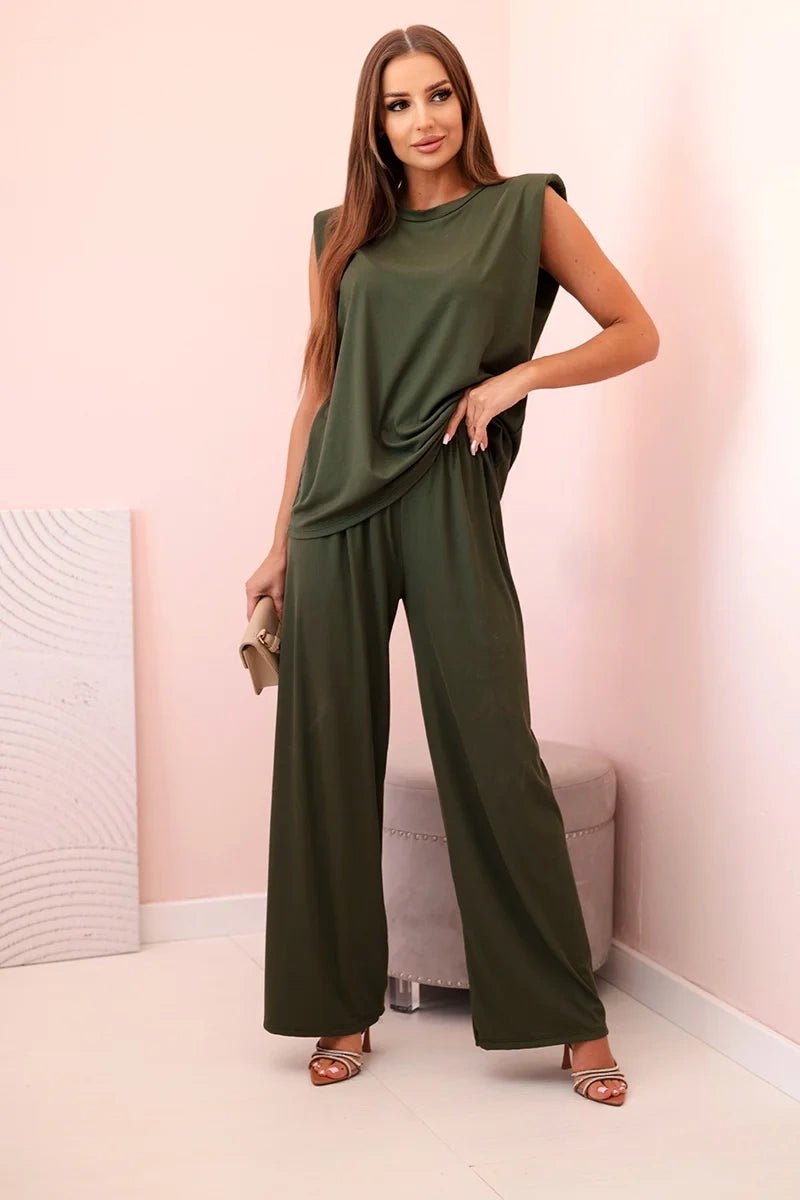 Women's set made of viscose ART0113 / – Khaki цвет / color | Lexline Fashion