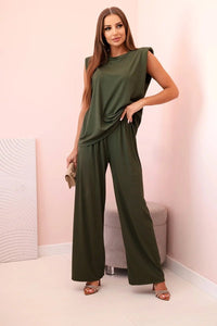 Women's set made of viscose ART0113 / – Khaki цвет / color | Lexline Fashion