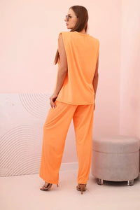 Women's set made of viscose ART0113 / – Orange цвет / color | Lexline Fashion