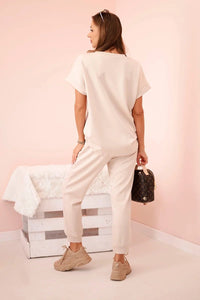 Women's set of Top and Pants ART52898 / – Beige цвет / color | Lexline Fashion