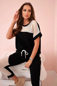 Women's set of Top and Pants ART52898 / – Black цвет / color | Lexline Fashion