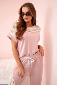 Women's set of Top and Pants ART52898 / – Dark || pink цвет / color | Lexline Fashion