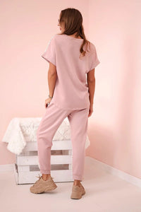Women's set of Top and Pants ART52898 / – Dark || pink цвет / color | Lexline Fashion