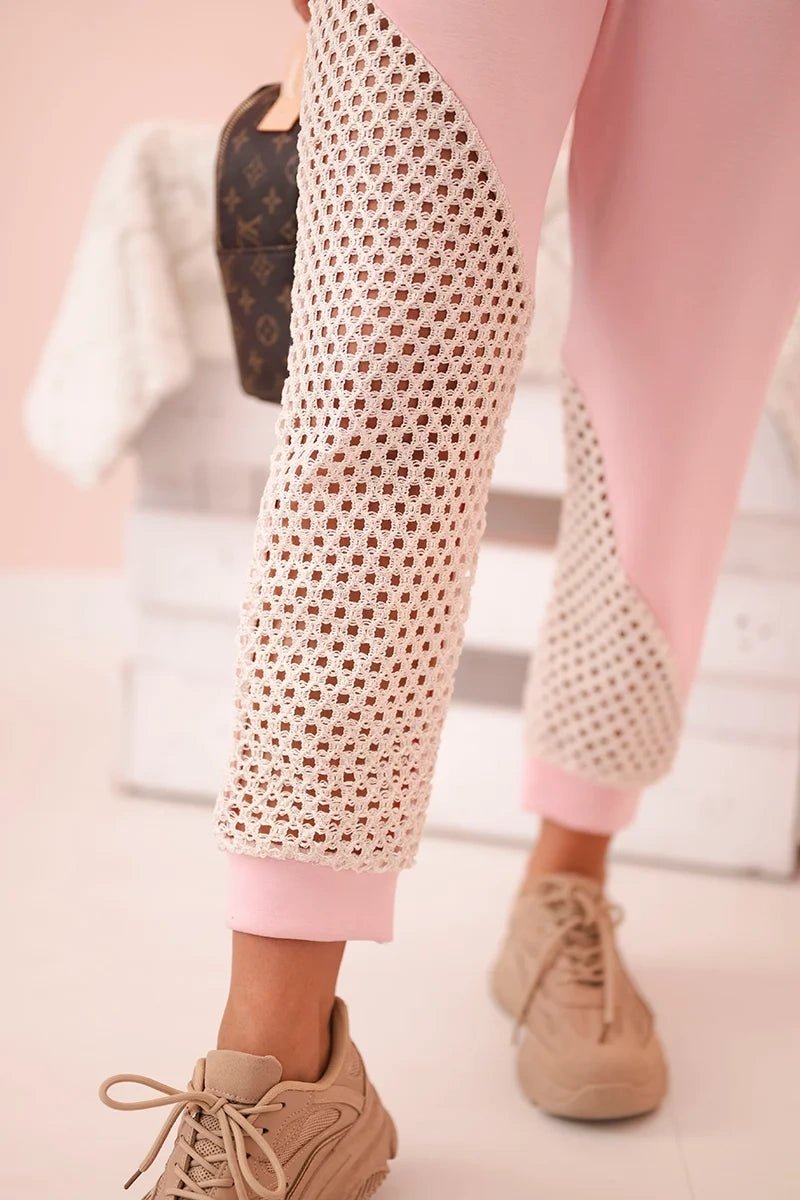 Women's set of Top and Pants ART52898 / – Powder цвет / color | Lexline Fashion