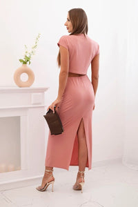 Women's set with a blouse and a skirt ART10092 / – Candy | Pink цвет / color | Lexline Fashion