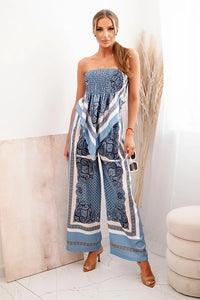 Women's set with wide pants and top 3109 / – Jeans цвет / color | Lexline Fashion