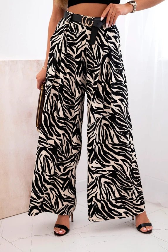 Women's trousers with elastic waistband ART5259 - 1 / – Black цвет / color | Lexline Fashion