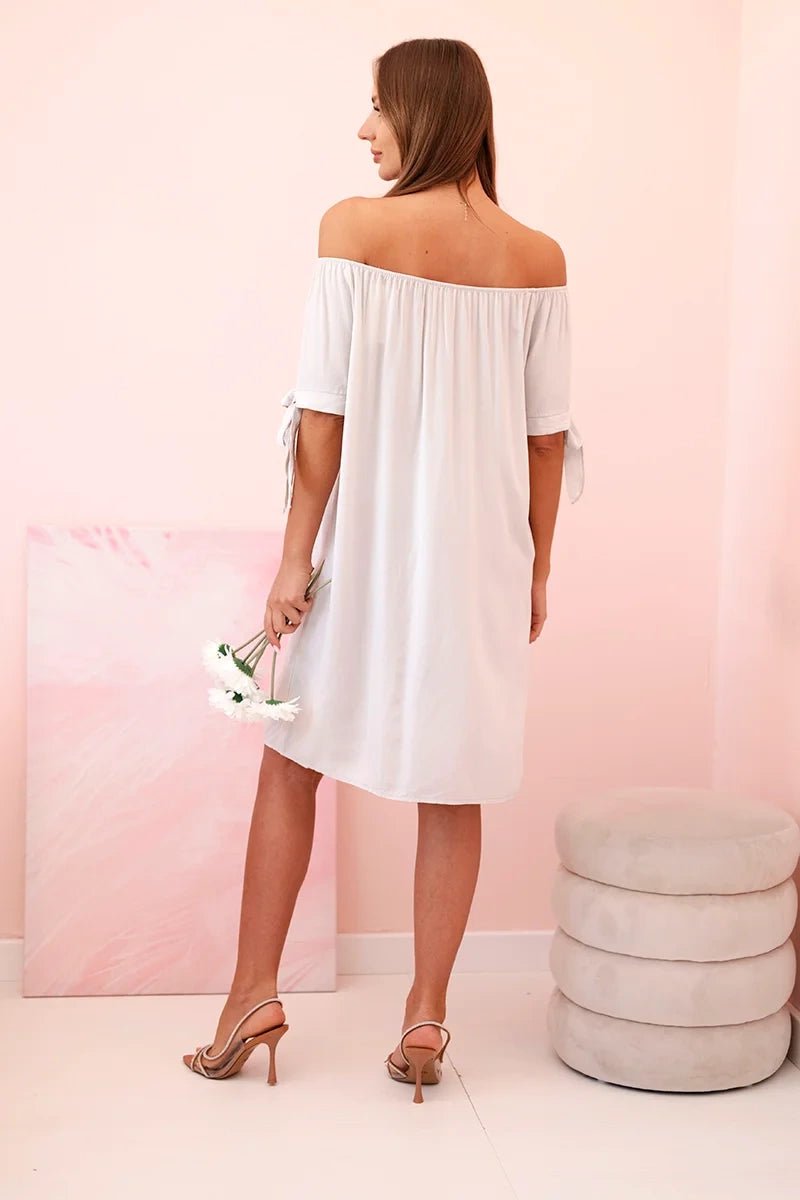 Women's viscose dress 81785 / – Beige цвет / color | Lexline Fashion