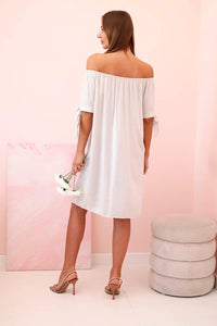 Women's viscose dress 81785 / – Beige цвет / color | Lexline Fashion
