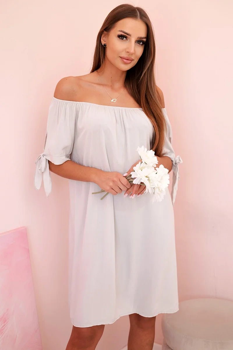 Women's viscose dress 81785 / – Beige цвет / color | Lexline Fashion