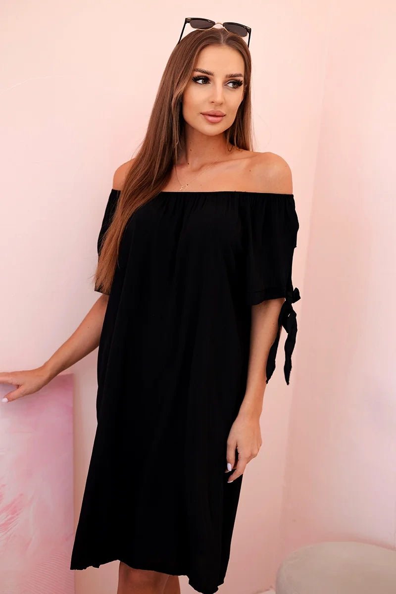 Women's viscose dress 81785 / – Black цвет / color | Lexline Fashion