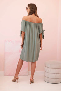 Women's viscose dress 81785 / – Khaki цвет / color | Lexline Fashion