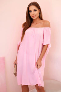 Women's viscose dress 81785 / – Light | Pink цвет / color | Lexline Fashion