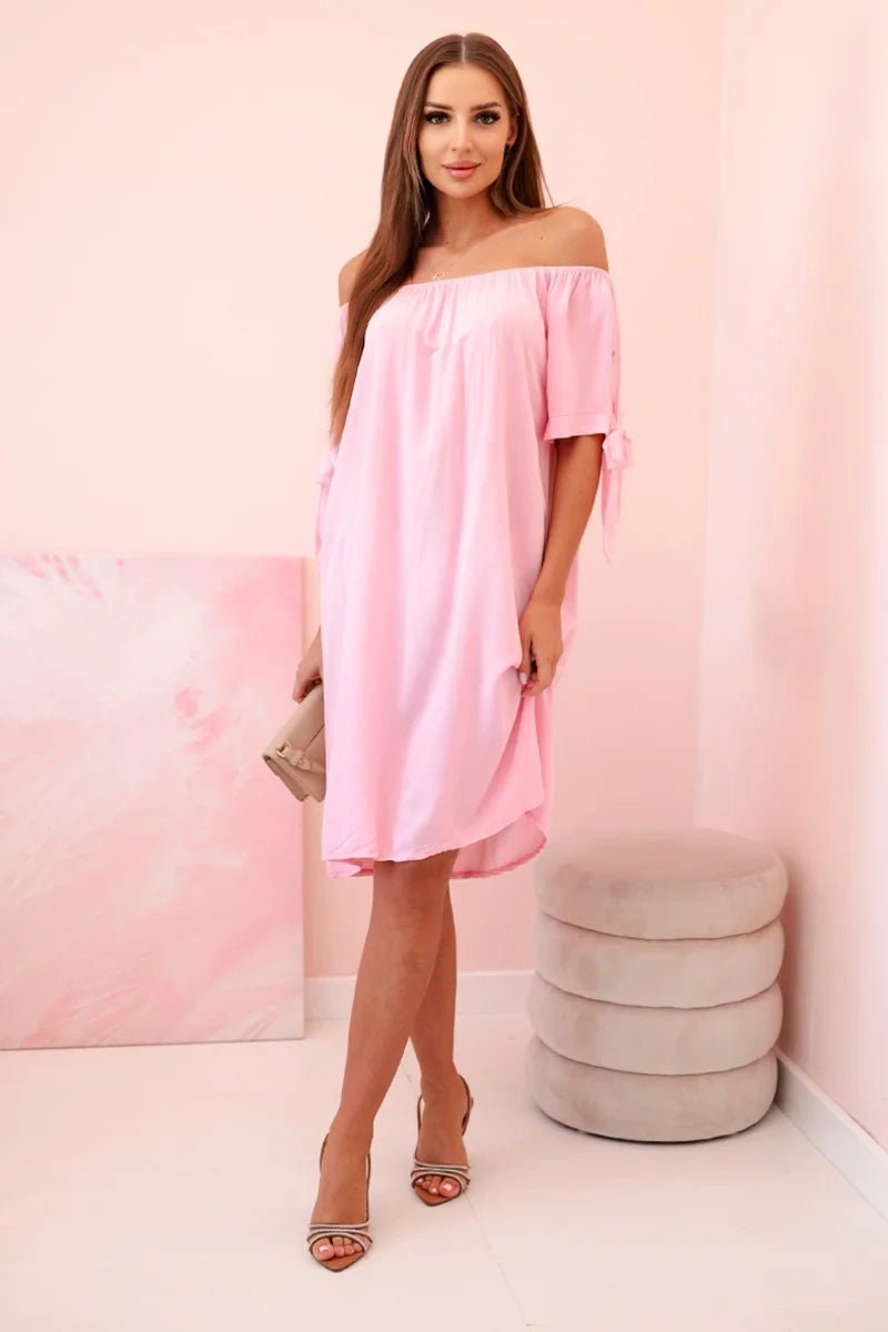 Women's viscose dress 81785 / – Light | Pink цвет / color | Lexline Fashion