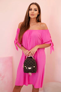 Women's viscose dress 81785 / – Pink цвет / color | Lexline Fashion