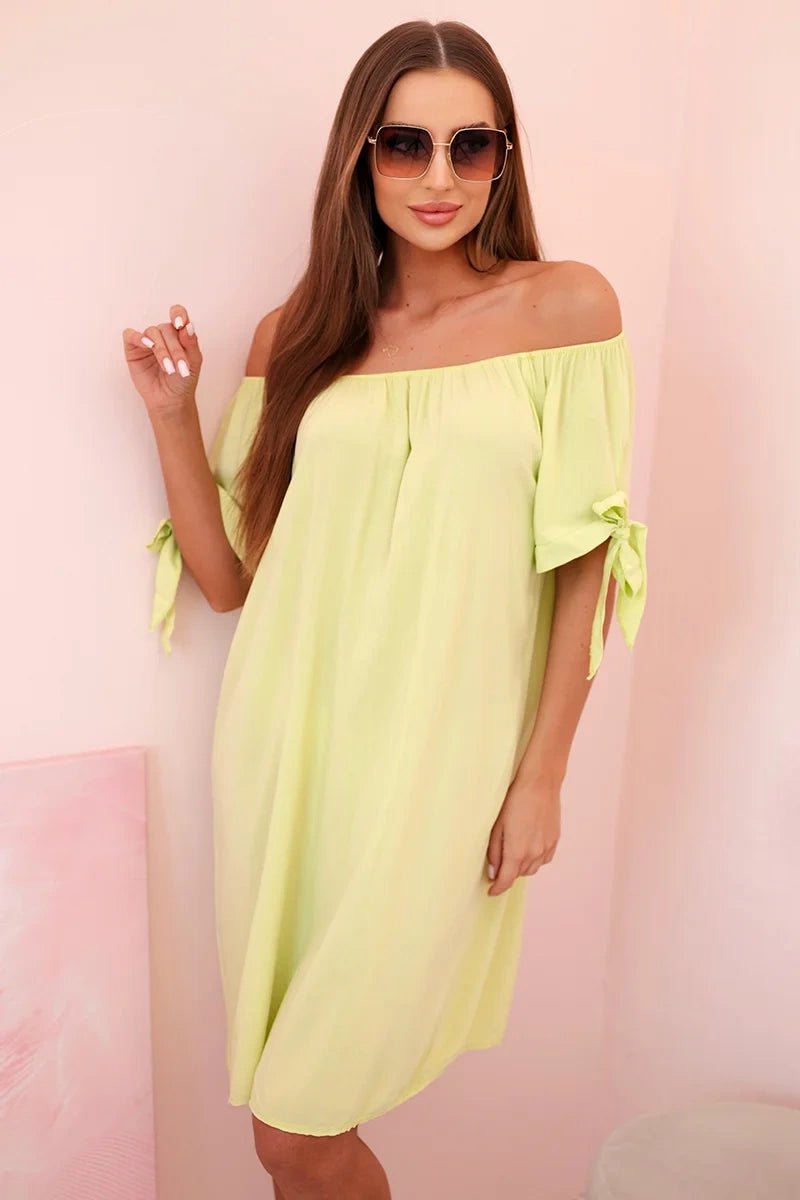 Women's viscose dress 81785 / – Pistachio цвет / color | Lexline Fashion