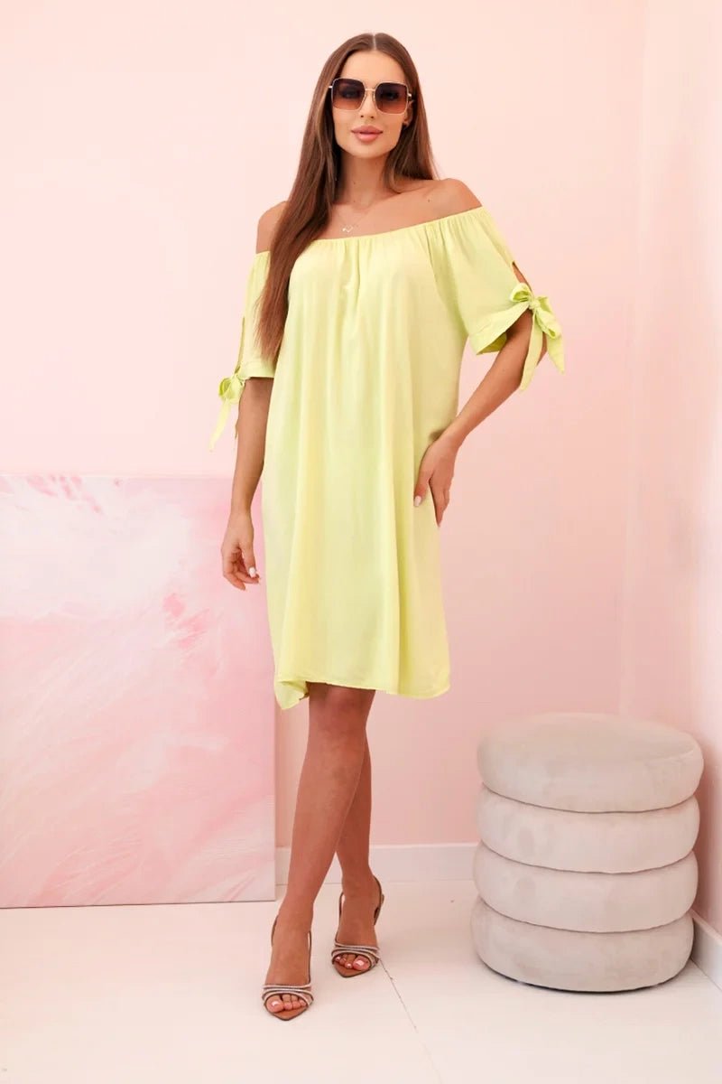 Women's viscose dress 81785 / – Pistachio цвет / color | Lexline Fashion