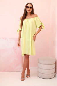 Women's viscose dress 81785 / – Pistachio цвет / color | Lexline Fashion