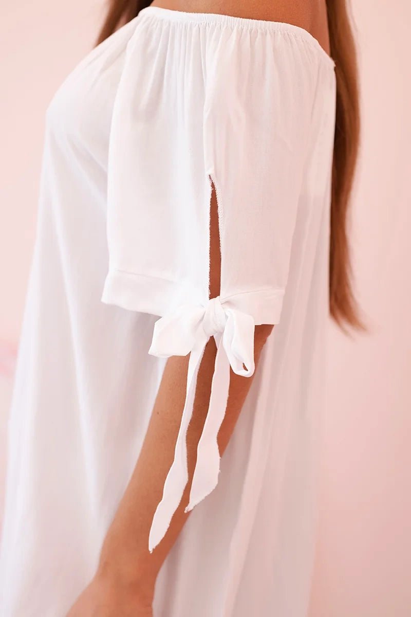 Women's viscose dress 81785 / – White цвет / color | Lexline Fashion