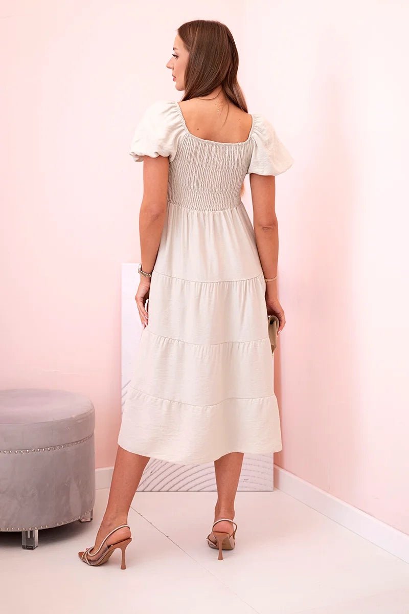 Women's viscose dress ART1957 / – Beige цвет / color | Lexline Fashion