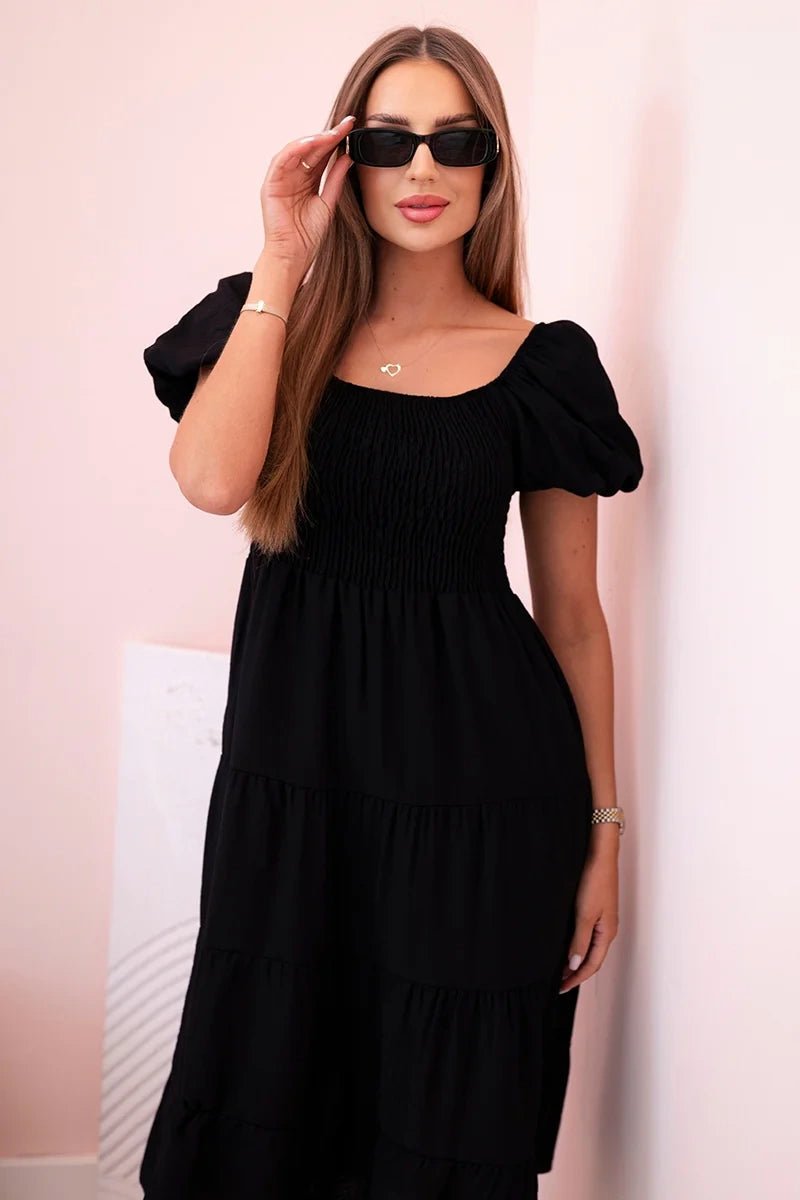Women's viscose dress ART1957 / – Black цвет / color | Lexline Fashion
