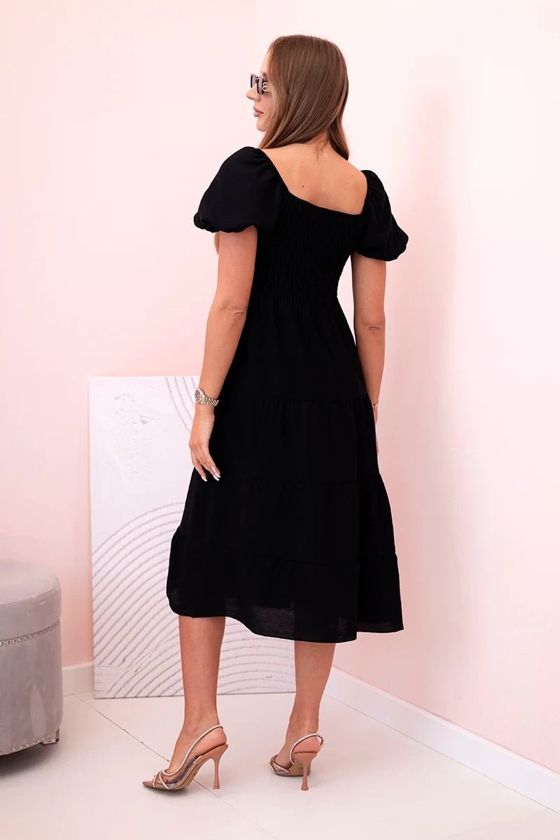 Women's viscose dress ART1957 / – Black цвет / color | Lexline Fashion