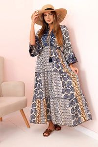 Women's viscose dress with ruffles 931 / – Navy blue цвет / color | Lexline Fashion