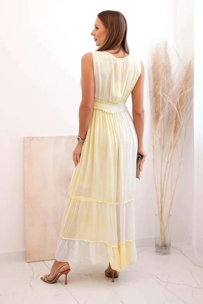Women's viscose dress with sequins 6122 / – Mint цвет / color | Lexline Fashion