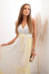 Women's viscose dress with sequins 6122 / – Mint цвет / color | Lexline Fashion