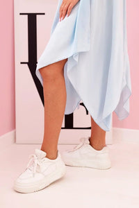 Women's viscose dress with short sleeves 3184 / – Blue цвет / color | Lexline Fashion