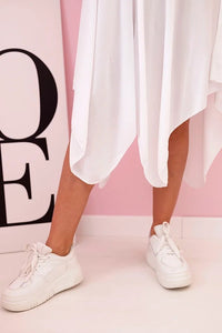 Women's viscose dress with short sleeves 3184 / – White цвет / color | Lexline Fashion
