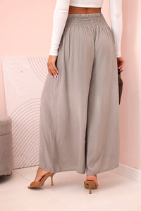 Women's viscose pants with elastic waistband 3069 / – Dark Burgundy цвет / color | Lexline Fashion