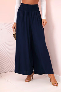Women's viscose pants with elastic waistband 3069 / – Dark Burgundy цвет / color | Lexline Fashion