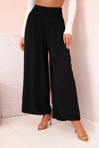 Women's viscose pants with elastic waistband 3069 / – Dark Burgundy цвет / color | Lexline Fashion
