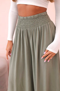 Women's viscose pants with elastic waistband 3069 / – Dark Burgundy цвет / color | Lexline Fashion