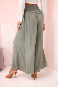 Women's viscose pants with elastic waistband 3069 / – Dark Burgundy цвет / color | Lexline Fashion
